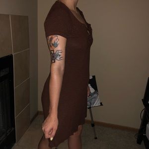 Cute red and black stripped dress